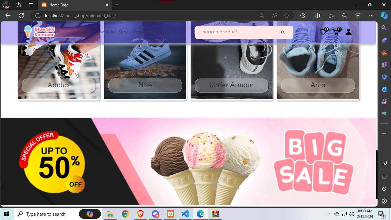 Shoes Shop Web App